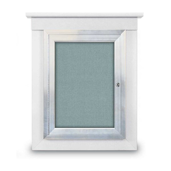 Sliding Glass Enclosed Letterboard, 72"x3